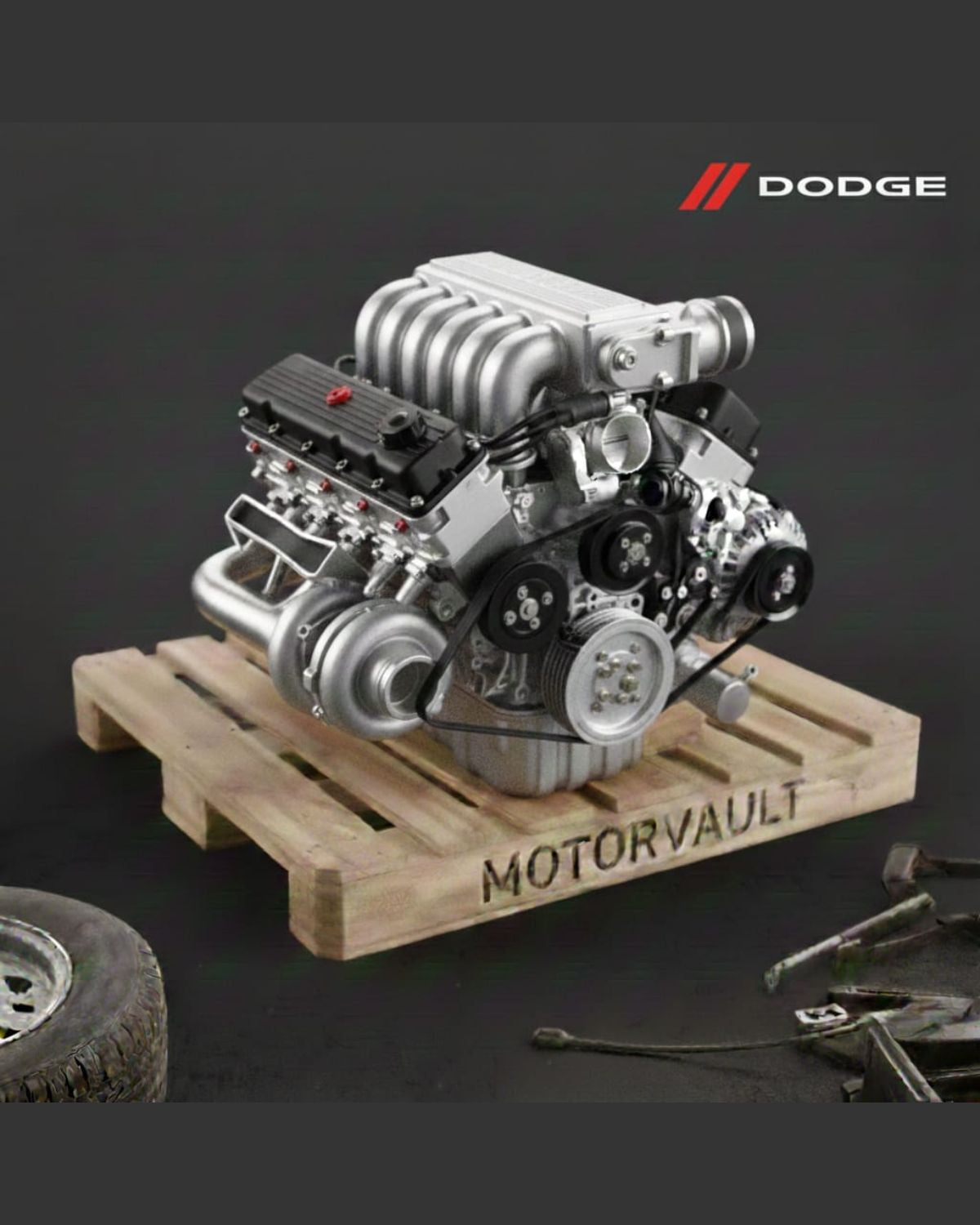 1995 Dodge Dodge Truck-3500 (1994 Up) Engine 10-488 (8.0L, VIN W, 8th digit)