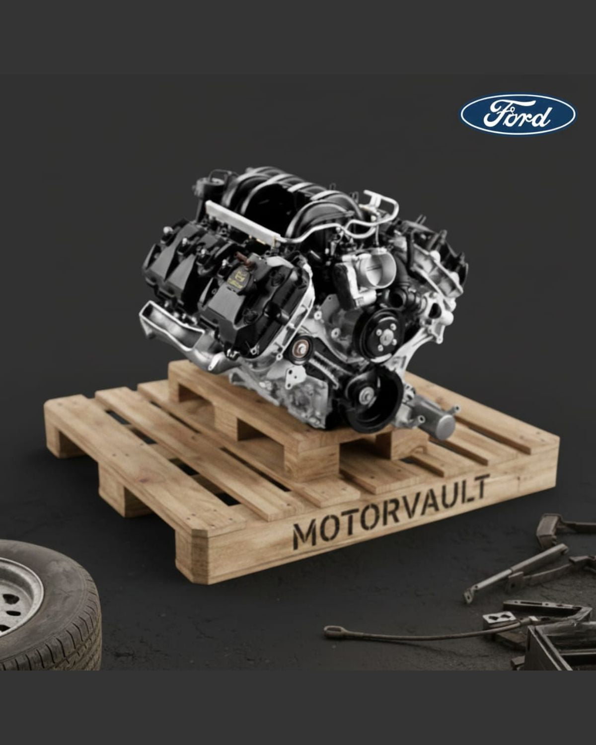 1995 Ford Truck-F150 Engine 5.0L (VIN N, 8th digit)