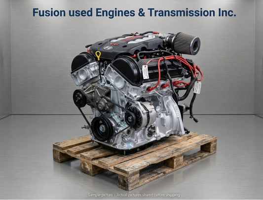 Used Engine- 2018 Genesis G80 Engine 5.0L (VIN F, 8th digit), AWD (Representative image. Actual product may vary.)