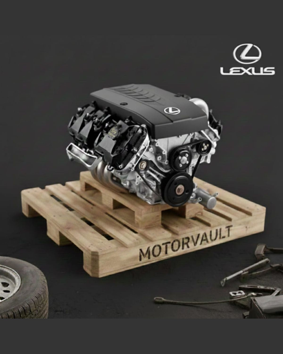 1995 Lexus ES300 Engine (3.0L, VIN G, 4th digit, 1MZFE engine)