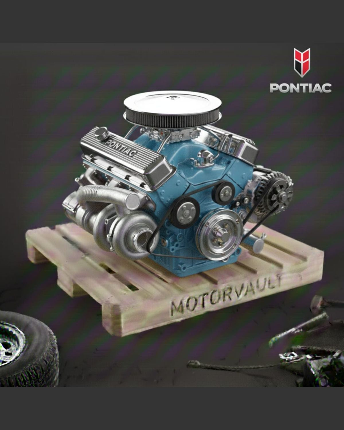 1995 Pontiac Bonneville (1980 Up) Engine (6-231, 3.8L), w/o supercharged option; (VIN K, 8th digit)